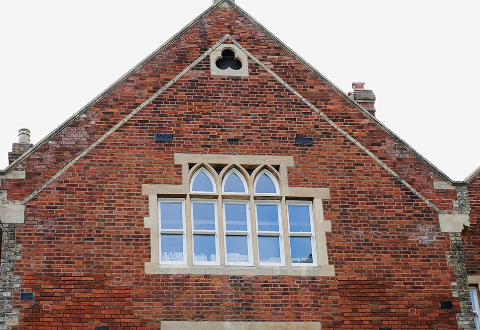 Bishop’s Stortford College - PVC-u Vertical Sliding Sash Windows / Shaped Arches